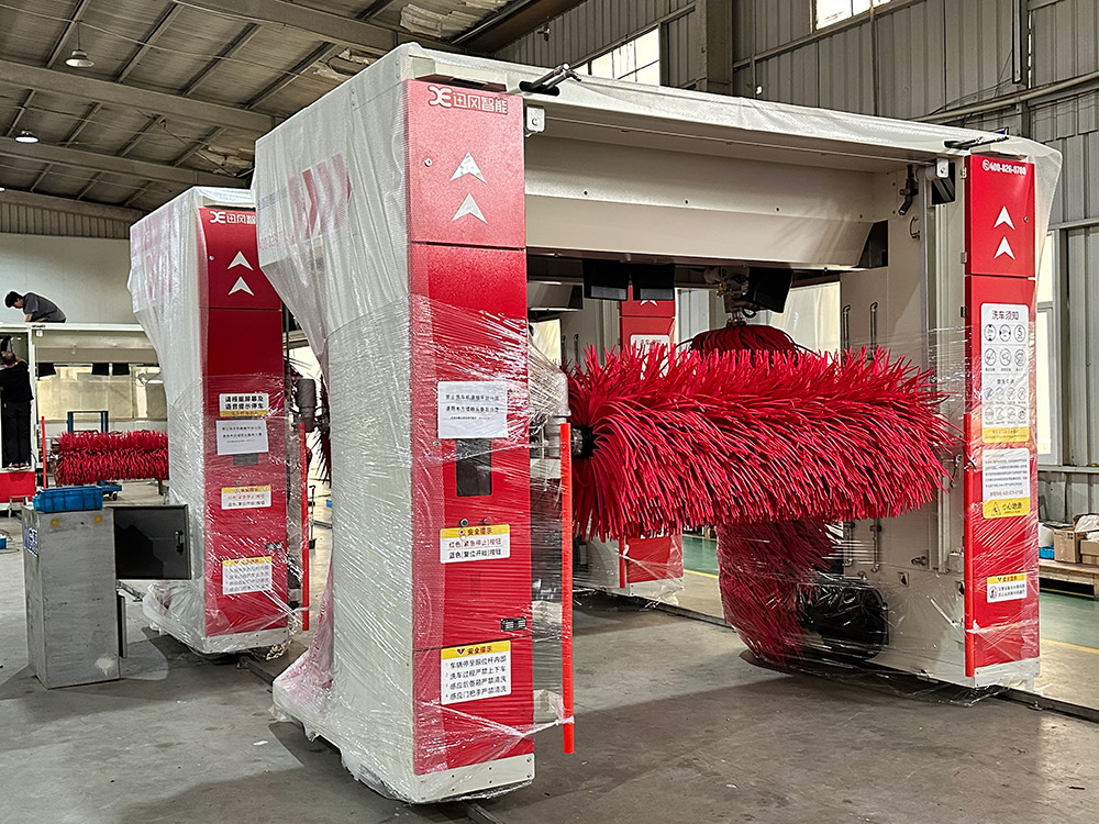 Rollover car wash machine