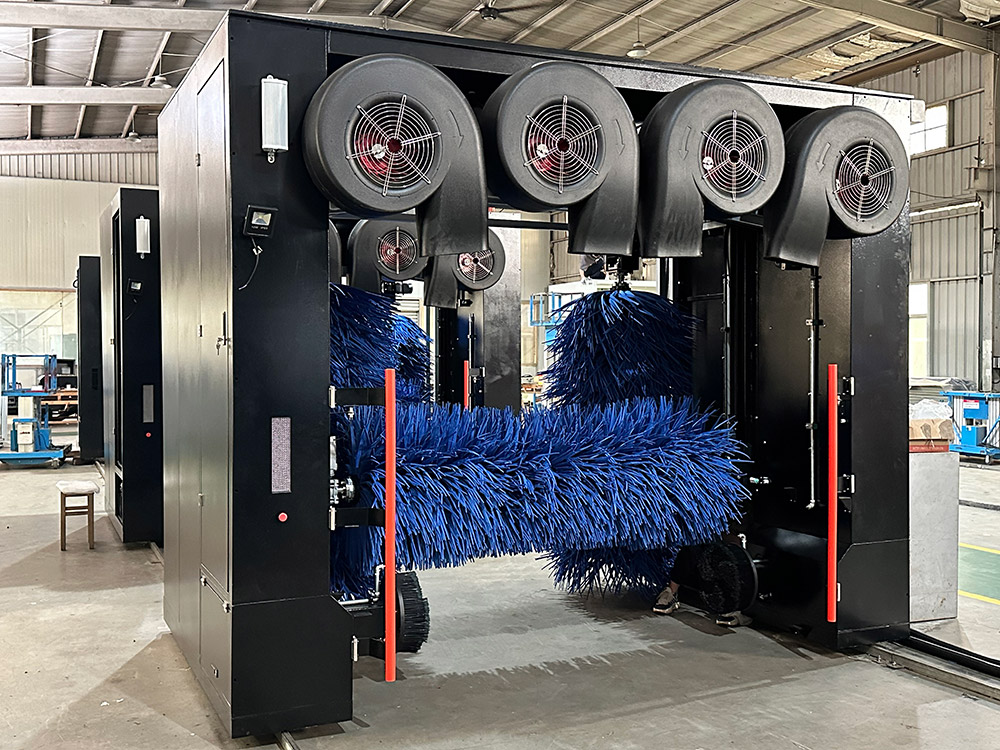 Rollover car wash machine